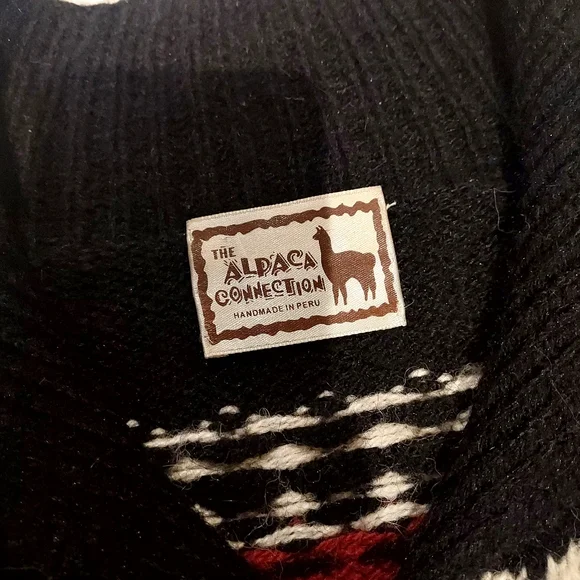 Men's THE ALPACA CONNECTION Multicolor Patterned Sweater - Picture 2 of 8